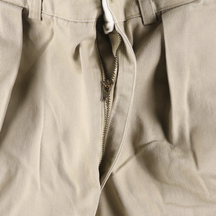 Ralph Lauren POLO by Ralph Lauren ANDREW PANT Two-pleat chino pants for men, equivalent to W34 cotton Beige type Vintage Second Hand