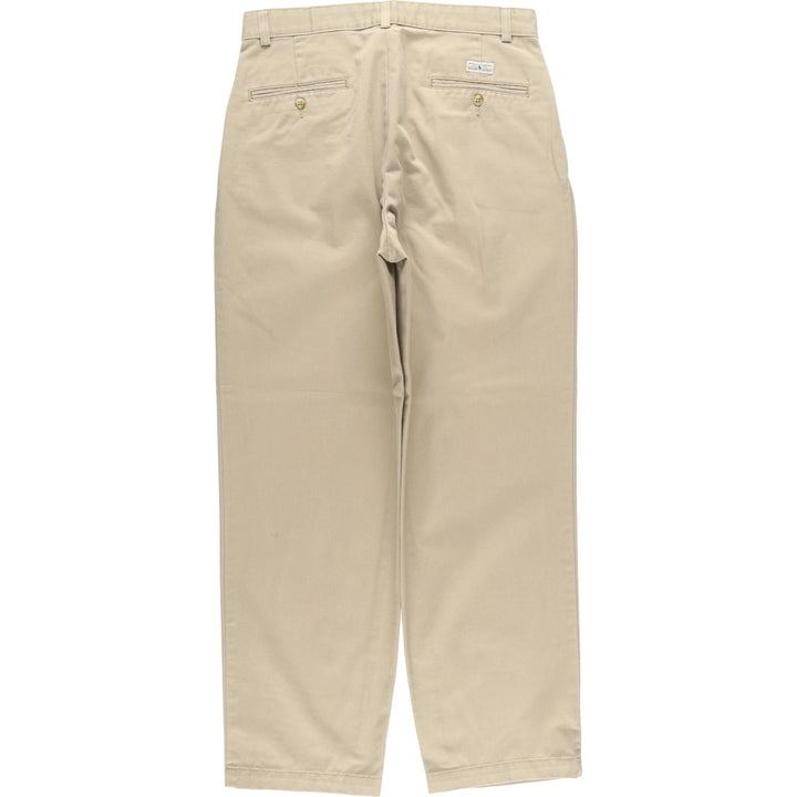 Ralph Lauren Polo Ralph Lauren Two-pleat Chino Pants for Men, W32 equivalent cotton Beige type Vintage Second Hand