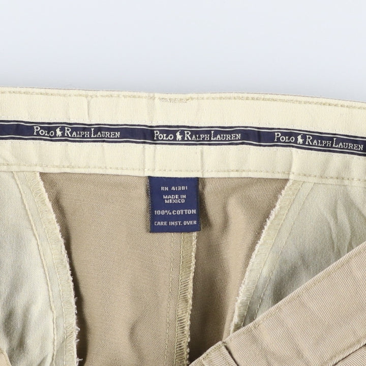 Ralph Lauren Polo Ralph Lauren Two-pleat Chino Pants for Men, W32 equivalent cotton Beige type Vintage Second Hand
