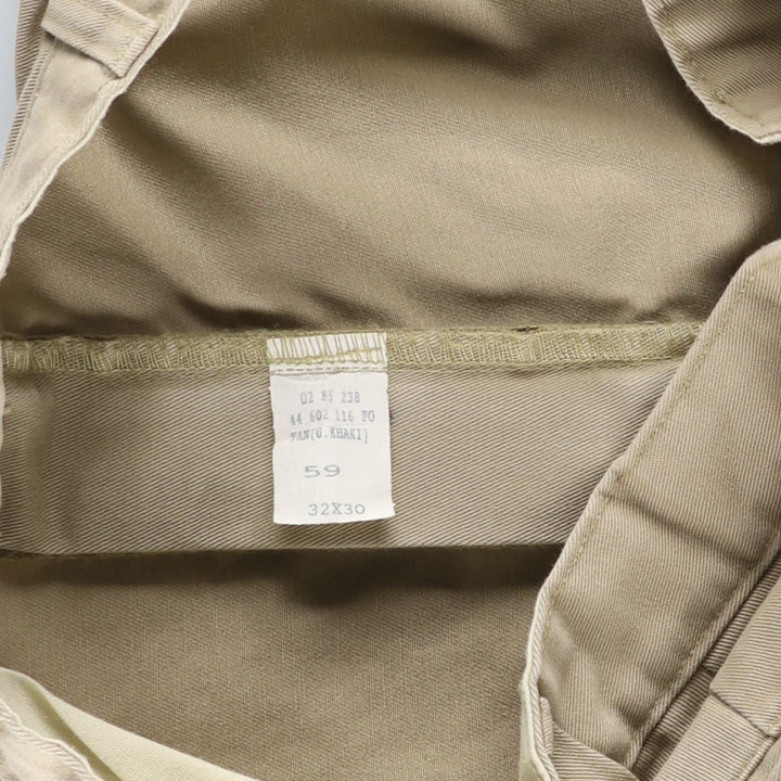 Ralph Lauren Polo Ralph Lauren Two-pleat Chino Pants for Men, W32 equivalent cotton Beige type Vintage Second Hand