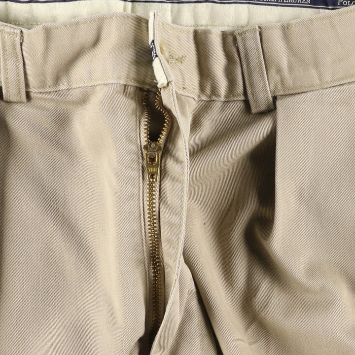 Ralph Lauren Polo Ralph Lauren Two-pleat Chino Pants for Men, W32 equivalent cotton Beige type Vintage Second Hand