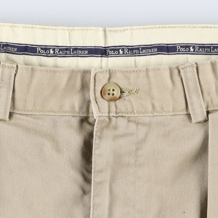 Ralph Lauren Polo Ralph Lauren Two-pleat Chino Pants for Men, W32 equivalent cotton Beige type Vintage Second Hand