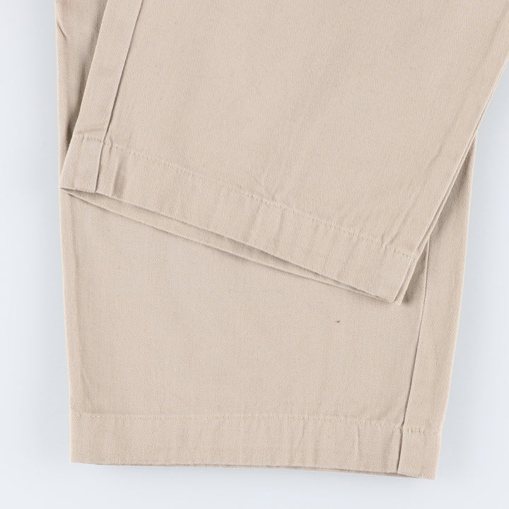 Ralph Lauren Polo Ralph Lauren Two-pleat Chino Pants for Men, W34 equivalent cotton Beige type Vintage Second Hand