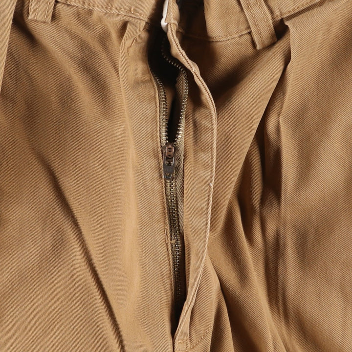 Ralph Lauren POLO by Ralph Lauren ANDREW PANT Two-pleat chino pants for men, equivalent to W34 cotton brown type Vintage Second Hand