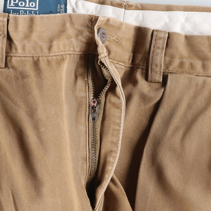 Ralph Lauren POLO by Ralph Lauren ETHAN PANT Two-pleat Chino Pants Men's Size W32 cotton Beige type Vintage Second Hand