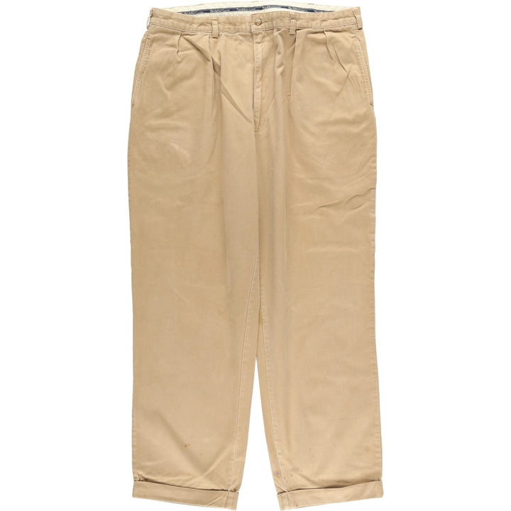 Ralph Lauren Polo Ralph Lauren Two-pleat Chino Pants Men's Size W38 cotton Beige type Vintage Second Hand