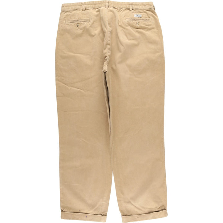 Ralph Lauren Polo Ralph Lauren Two-pleat Chino Pants Men's Size W38 cotton Beige type Vintage Second Hand
