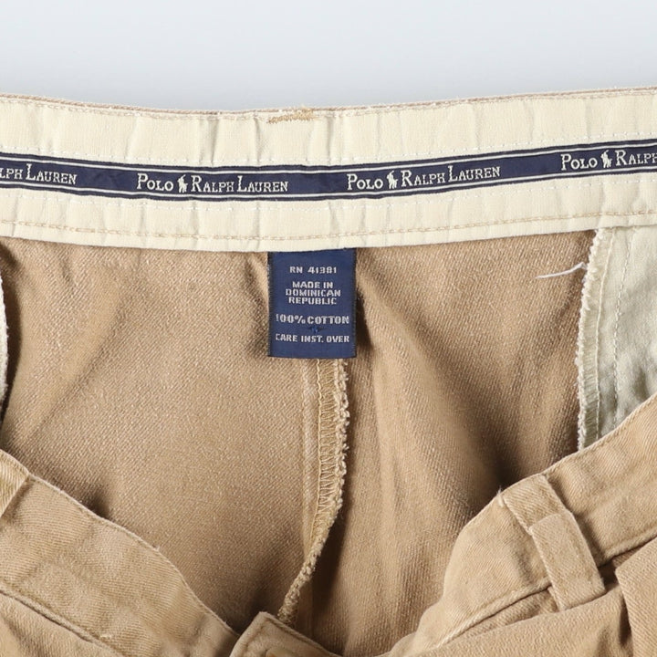 Ralph Lauren Polo Ralph Lauren Two-pleat Chino Pants Men's Size W38 cotton Beige type Vintage Second Hand