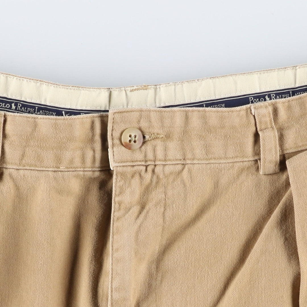 Ralph Lauren Polo Ralph Lauren Two-pleat Chino Pants Men's Size W38 cotton Beige type Vintage Second Hand