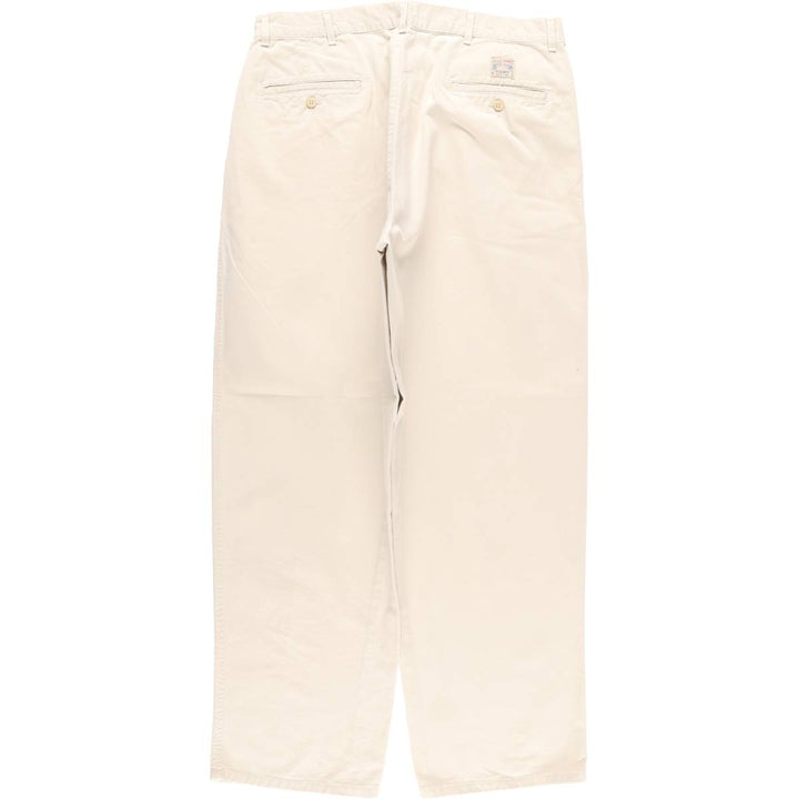 Ralph Lauren POLO CHINO two-pleat chino pants, made in the USA, men's size W34. cotton Beige type Vintage Second Hand