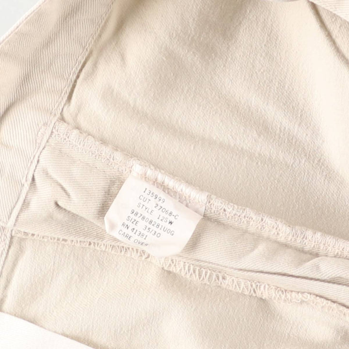Ralph Lauren POLO CHINO two-pleat chino pants, made in the USA, men's size W34. cotton Beige type Vintage Second Hand