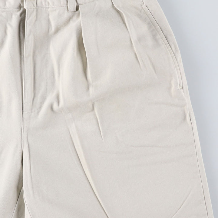 Ralph Lauren POLO by Ralph Lauren ANDREW PANT Two-pleat chino pants for men, W30 equivalent cotton Beige type Vintage Second Hand