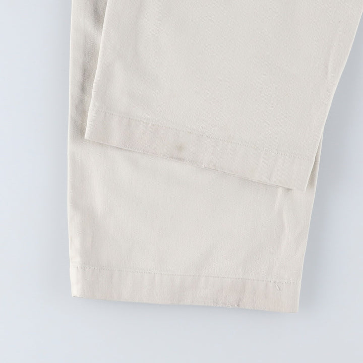 Ralph Lauren POLO by Ralph Lauren ANDREW PANT Two-pleat chino pants for men, W30 equivalent cotton Beige type Vintage Second Hand