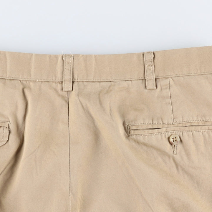 Ralph Lauren POLO by Ralph Lauren HAMMOND PANT, two-pleat chino pants, men's, w34 equivalent cotton Beige type Vintage Second Hand