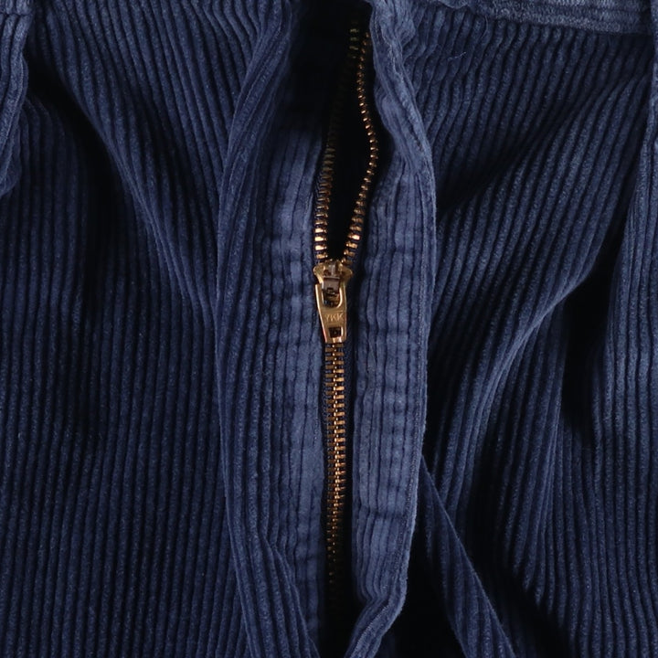 90'S Lands' End Two-pleat Corduroy Pants, Men's, Vintage, Size W34 cotton navy blue type Vintage Second Hand