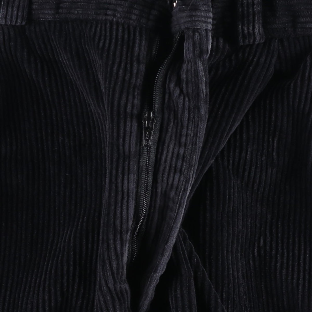 90s-00'S GREATLAND Two-pleat Corduroy Pants, Made in USA, Men's, Size W31, Vintage unclear black type Vintage Second Hand