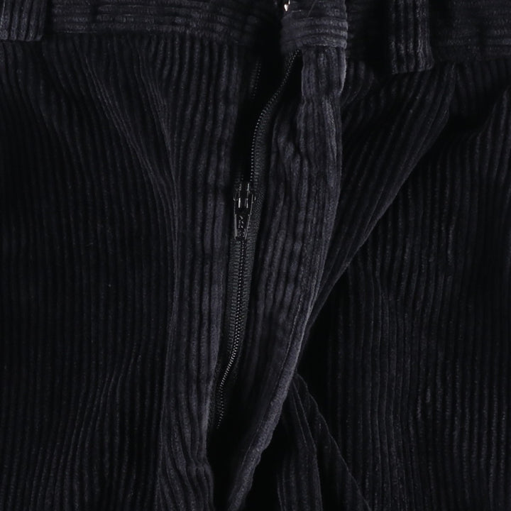 90s-00'S GREATLAND Two-pleat Corduroy Pants, Made in USA, Men's, Size W31, Vintage unclear black type Vintage Second Hand