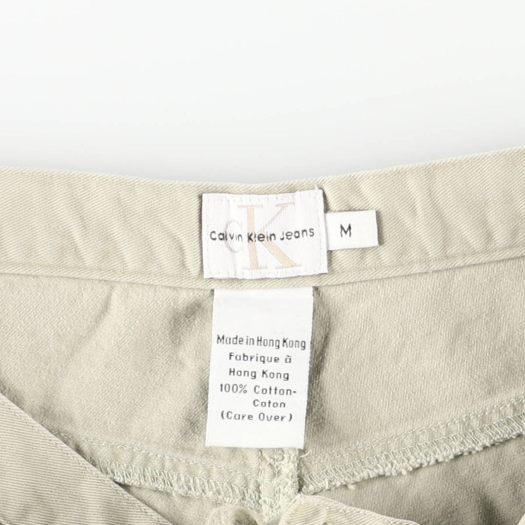 90s-00'S Calvin Klein Jeans Chino Cargo Pants, Men's, Size W32, Vintage cotton Beige type Vintage Second Hand