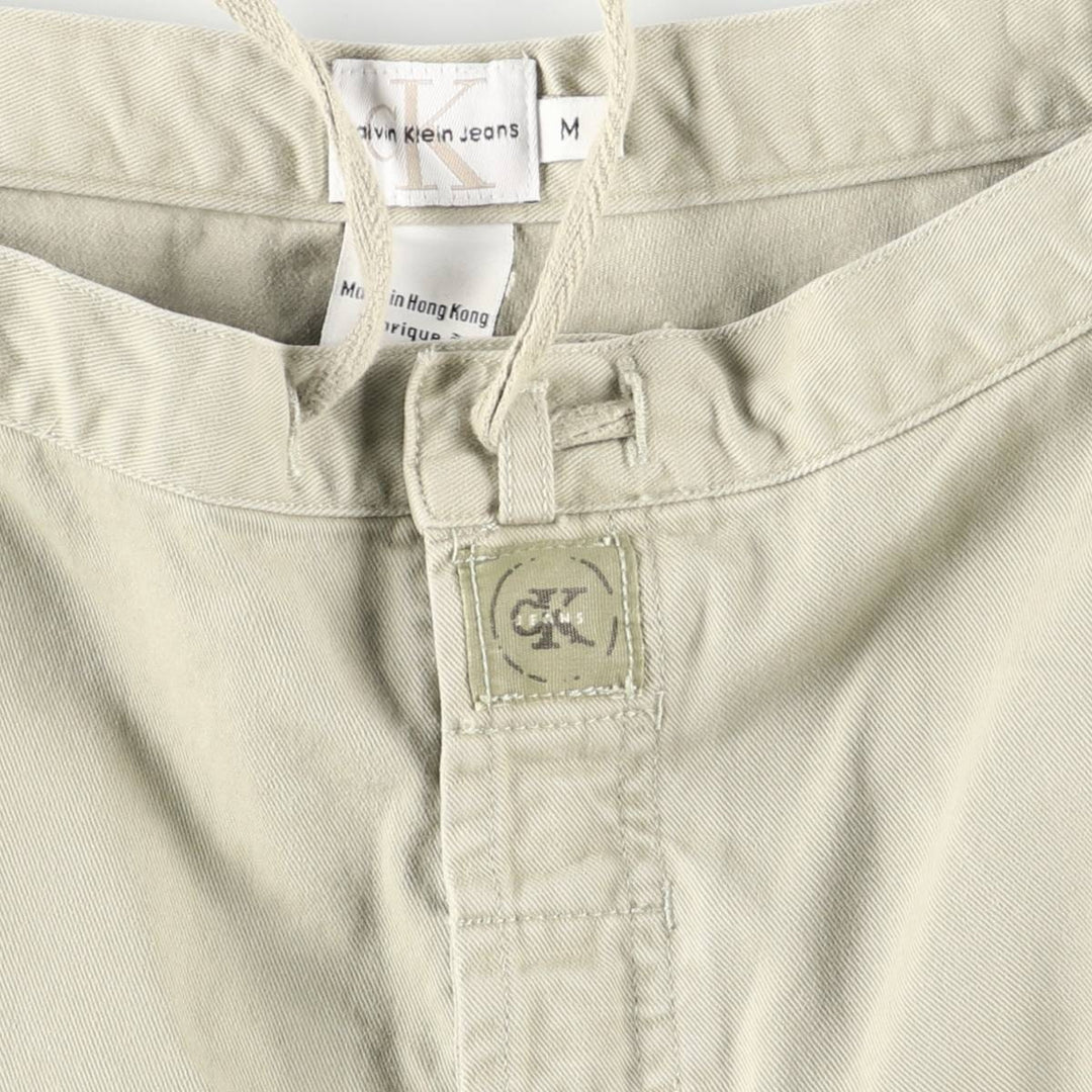 90s-00'S Calvin Klein Jeans Chino Cargo Pants, Men's, Size W32, Vintage cotton Beige type Vintage Second Hand