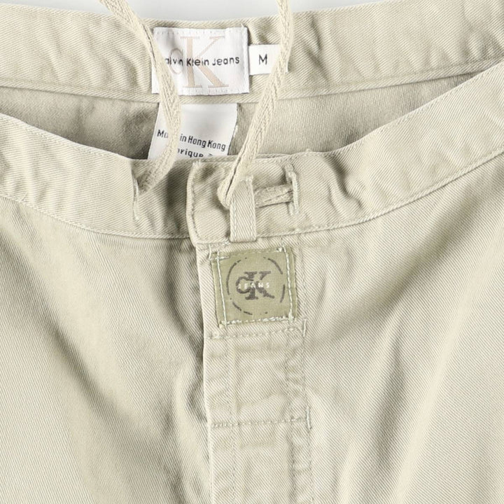 90s-00'S Calvin Klein Jeans Chino Cargo Pants, Men's, Size W32, Vintage cotton Beige type Vintage Second Hand
