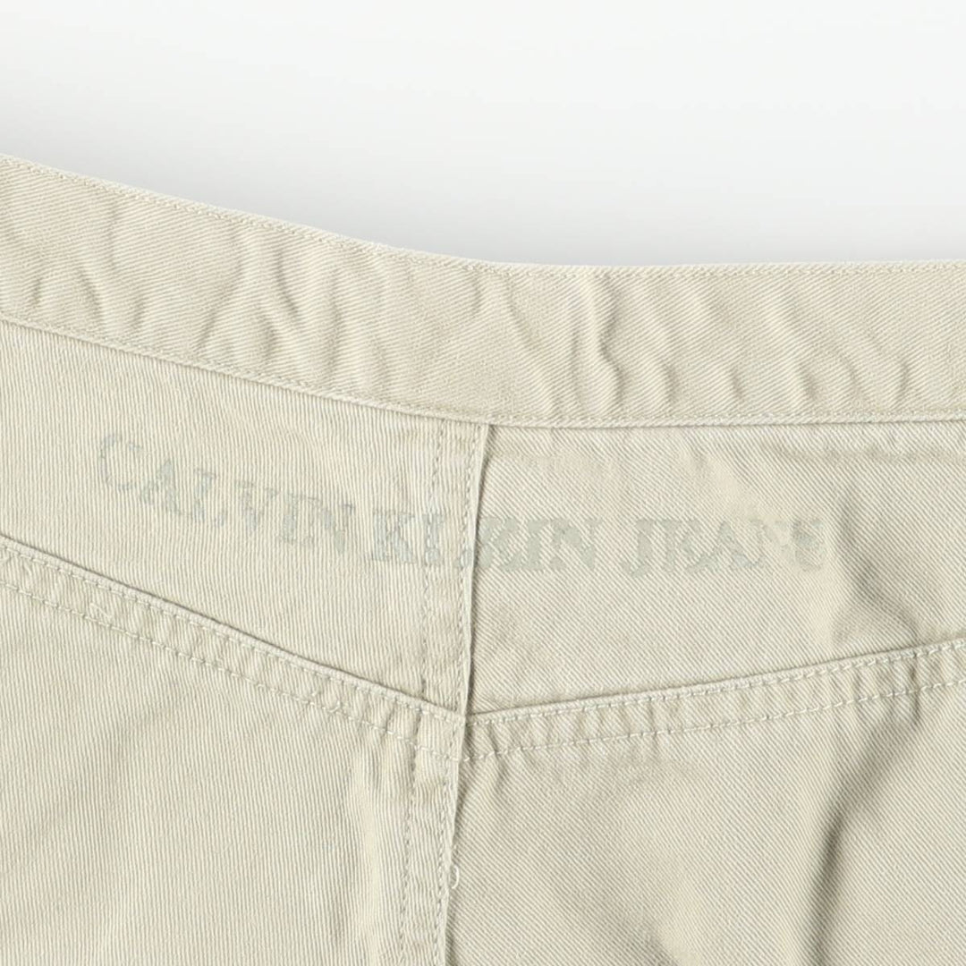 90s-00'S Calvin Klein Jeans Chino Cargo Pants, Men's, Size W32, Vintage cotton Beige type Vintage Second Hand