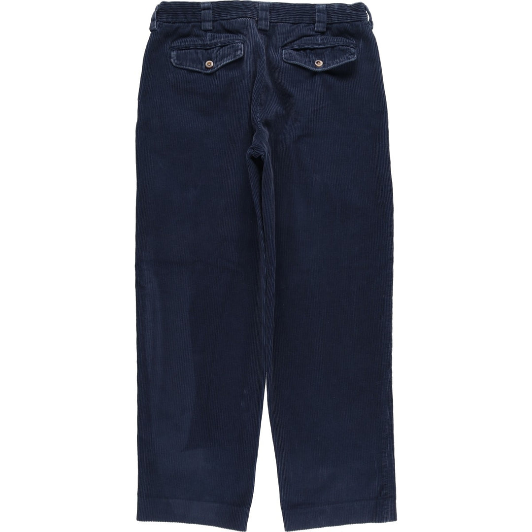 90s-00'S LLBean Classic Fit Corduroy Pants, Men's, Size W33, Vintage unclear navy blue type Vintage Second Hand