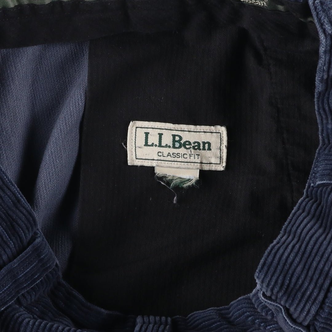90s-00'S LLBean Classic Fit Corduroy Pants, Men's, Size W33, Vintage unclear navy blue type Vintage Second Hand