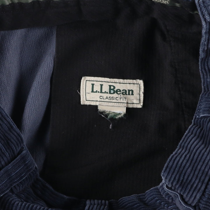 90s-00'S LLBean Classic Fit Corduroy Pants, Men's, Size W33, Vintage unclear navy blue type Vintage Second Hand