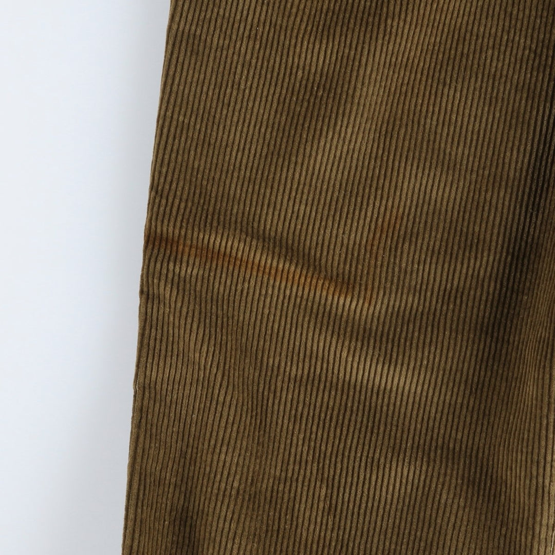 Vintage LLBean 80s-90'S Two-pleat Corduroy Pants, Made in USA, Men's Size W32 unclear brown type Vintage Second Hand
