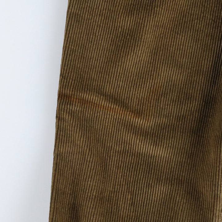 Vintage LLBean 80s-90'S Two-pleat Corduroy Pants, Made in USA, Men's Size W32 unclear brown type Vintage Second Hand