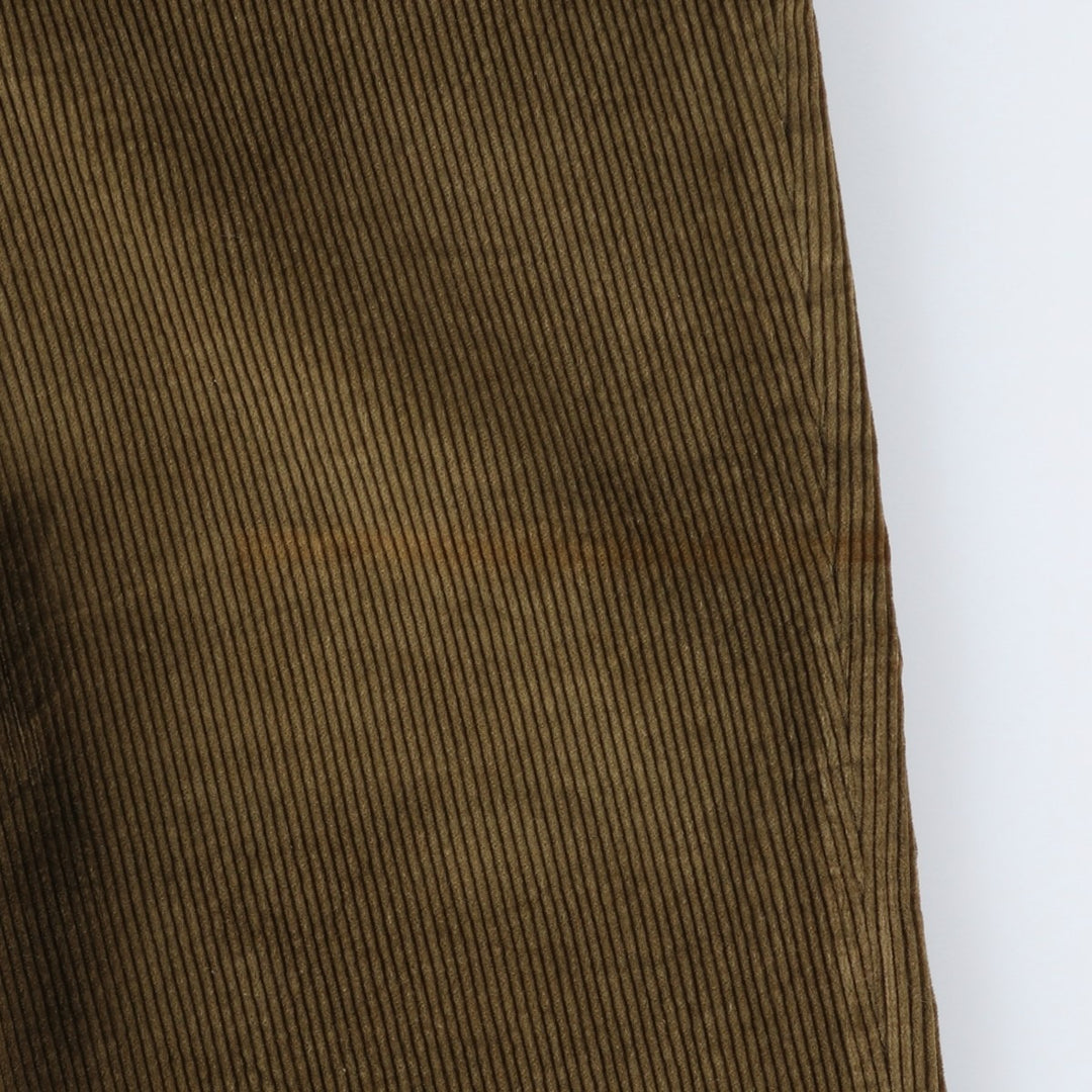 Vintage LLBean 80s-90'S Two-pleat Corduroy Pants, Made in USA, Men's Size W32 unclear brown type Vintage Second Hand