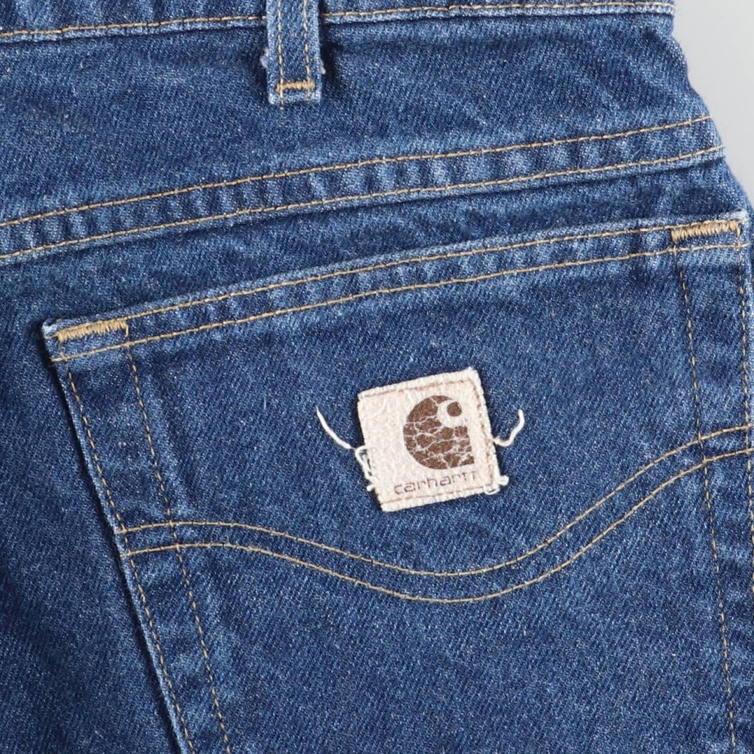 Vintage 80s-90'S Carhartt tapered denim pants, made in the USA, men's size W34. cotton blue type Vintage Second Hand