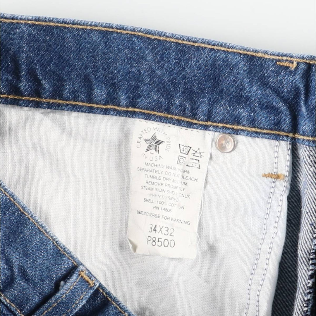 Vintage 80s-90'S Carhartt tapered denim pants, made in the USA, men's size W34. cotton blue type Vintage Second Hand