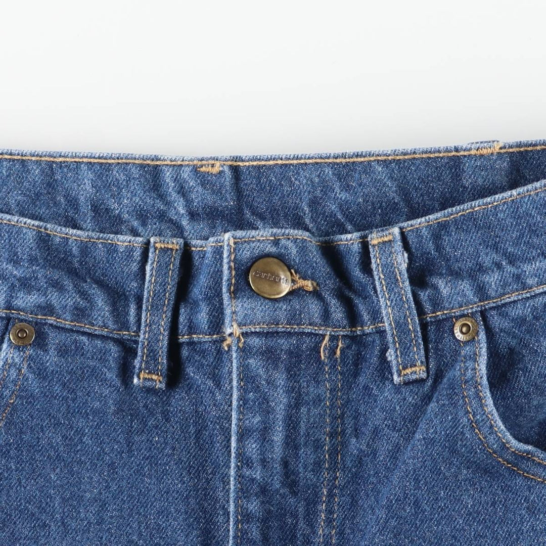 Vintage 80s-90'S Carhartt tapered denim pants, made in the USA, men's size W34. cotton blue type Vintage Second Hand