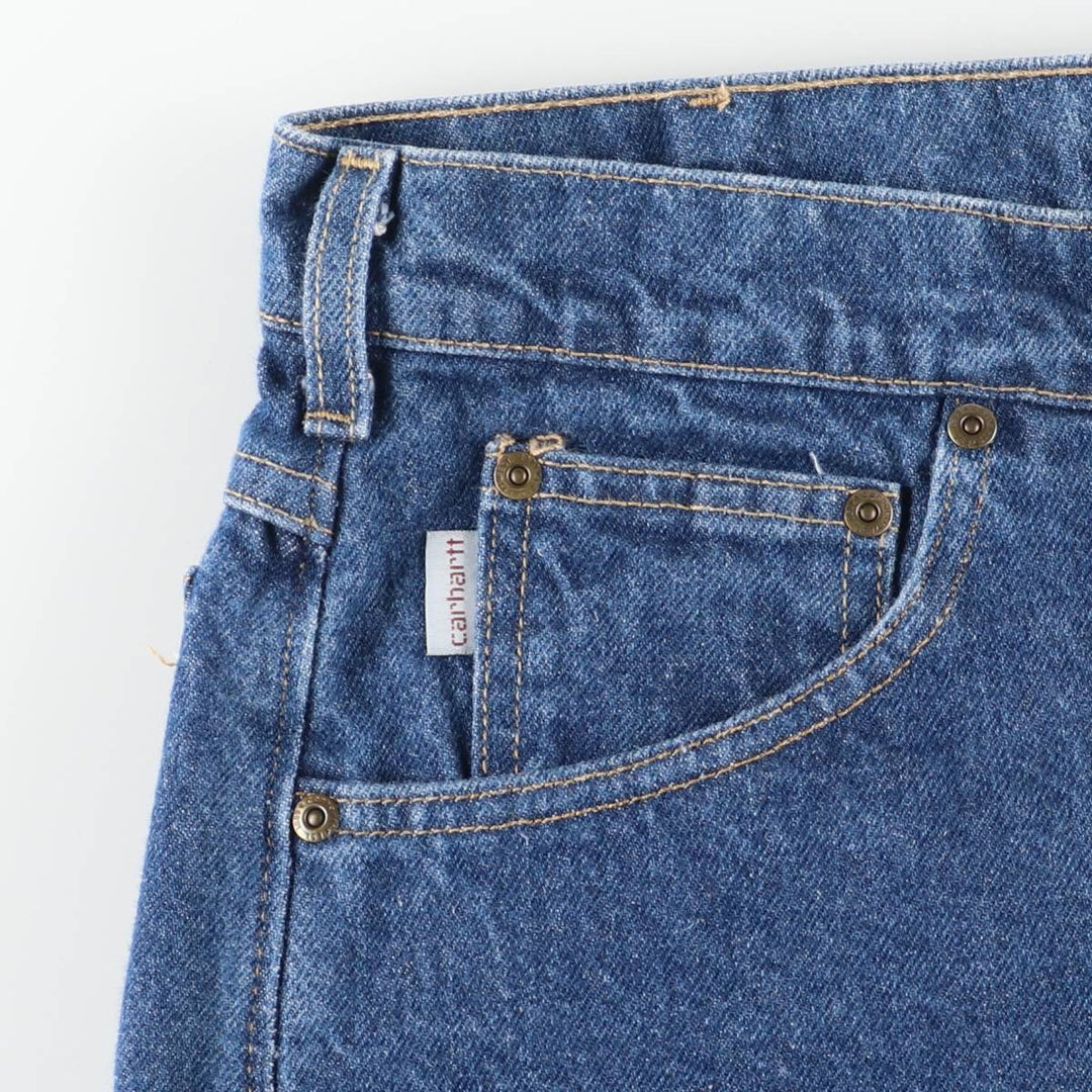 Vintage 80s-90'S Carhartt tapered denim pants, made in the USA, men's size W34. cotton blue type Vintage Second Hand