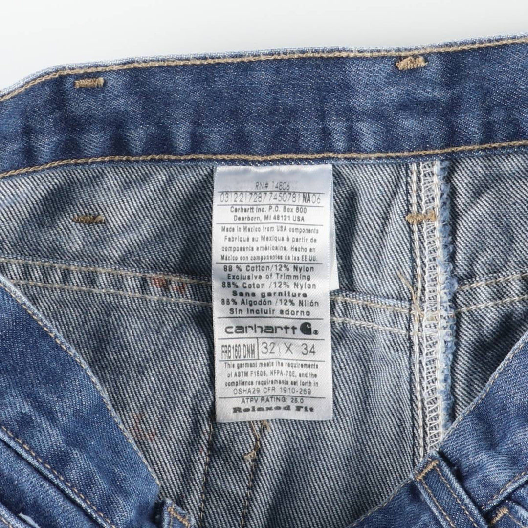 Carhartt FR Series Relax Fit Tapered Denim Pants, Men's Size W31 cotton blue type Vintage Second Hand