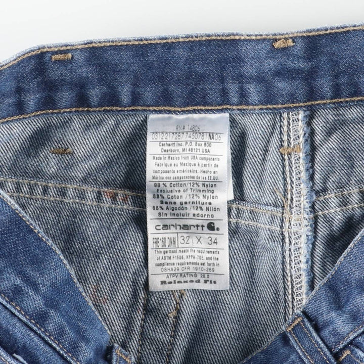 Carhartt FR Series Relax Fit Tapered Denim Pants, Men's Size W31 cotton blue type Vintage Second Hand