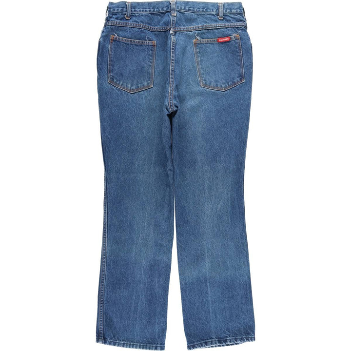 Vintage 1980'S Dickies straight-leg denim pants, men's size W34 cotton blue type Vintage Second Hand