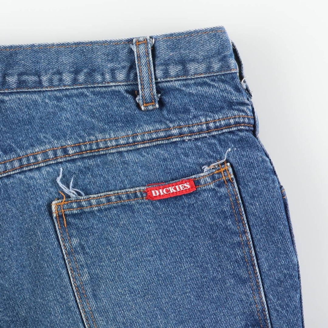 Vintage 1980'S Dickies straight-leg denim pants, men's size W34 cotton blue type Vintage Second Hand