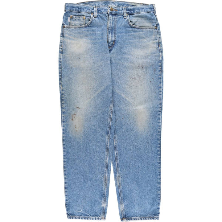 Carhartt Tapered Denim Pants for Men, W36 cotton blue type Vintage Second Hand