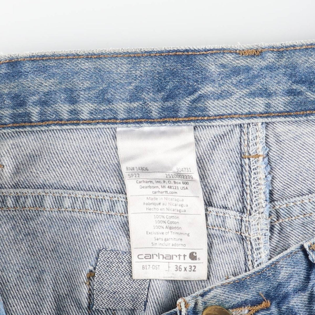 Carhartt Tapered Denim Pants for Men, W36 cotton blue type Vintage Second Hand