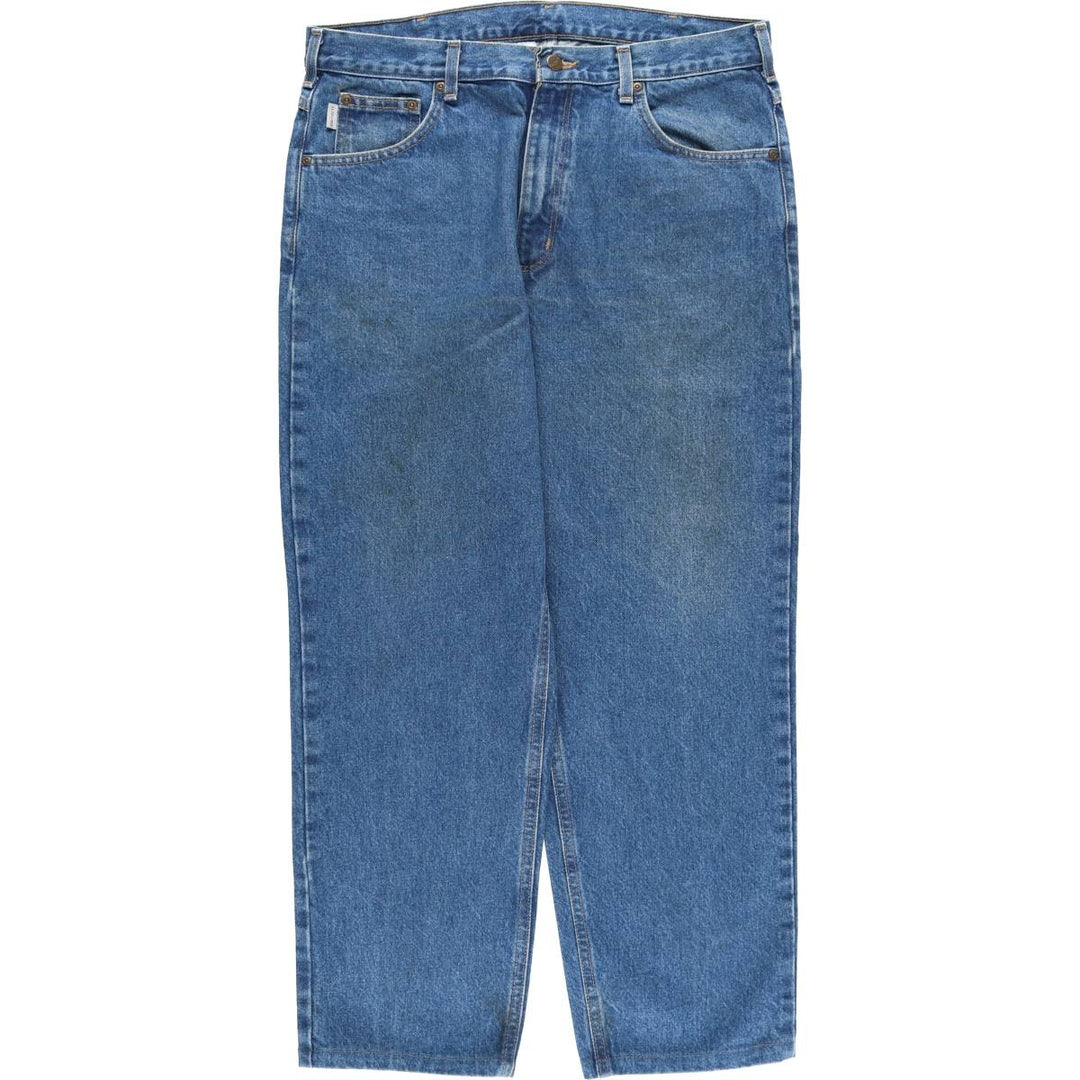 Carhartt Relaxed Fit Tapered Denim Pants for Men, W36 cotton blue type Vintage Second Hand