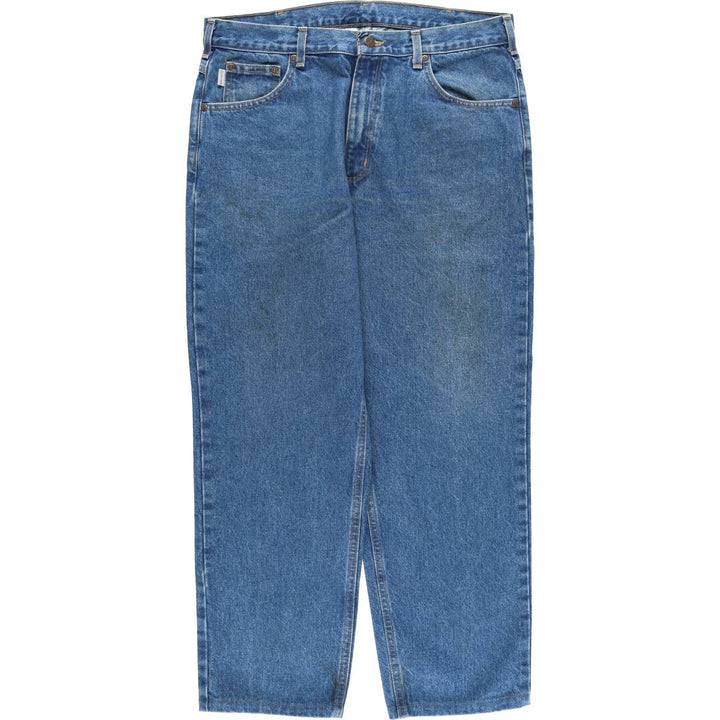 Carhartt Relaxed Fit Tapered Denim Pants for Men, W36 cotton blue type Vintage Second Hand