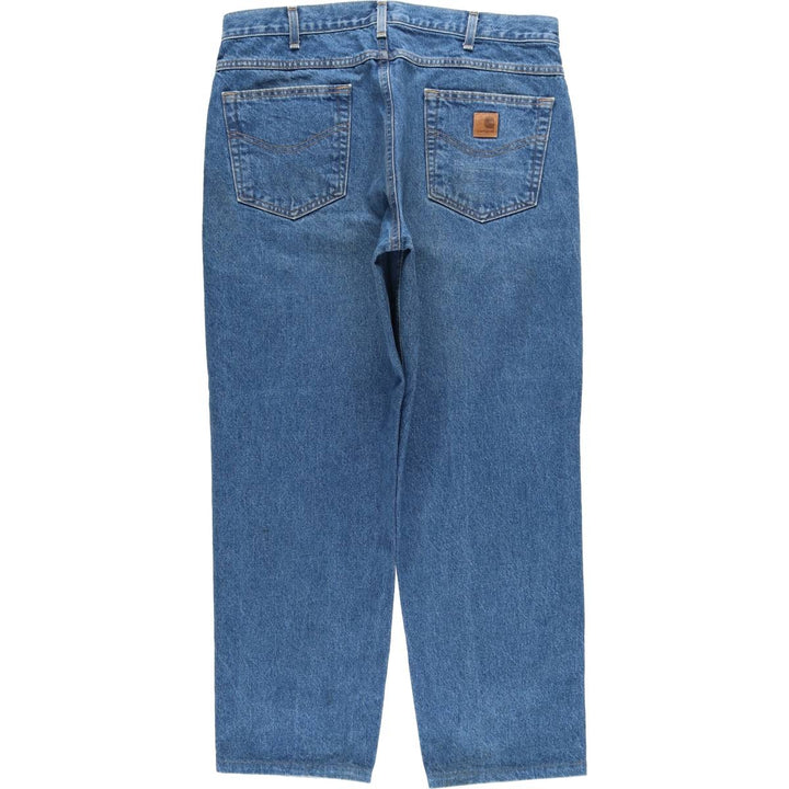 Carhartt Relaxed Fit Tapered Denim Pants for Men, W36 cotton blue type Vintage Second Hand