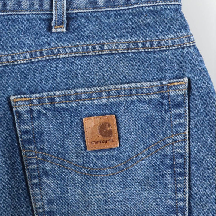 Carhartt Relaxed Fit Tapered Denim Pants for Men, W36 cotton blue type Vintage Second Hand