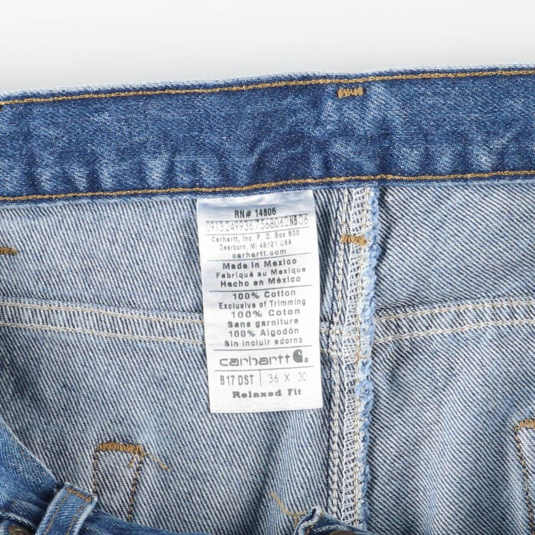 Carhartt Relaxed Fit Tapered Denim Pants for Men, W36 cotton blue type Vintage Second Hand