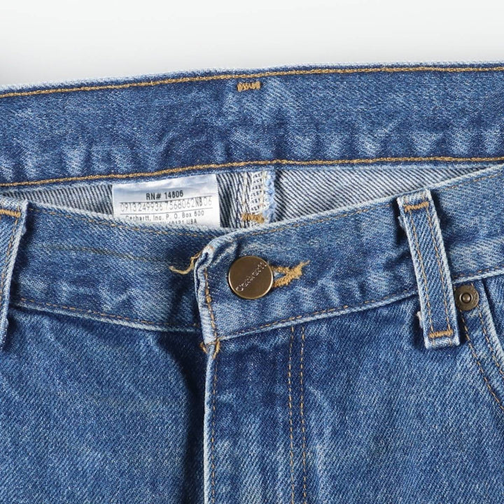 Carhartt Relaxed Fit Tapered Denim Pants for Men, W36 cotton blue type Vintage Second Hand