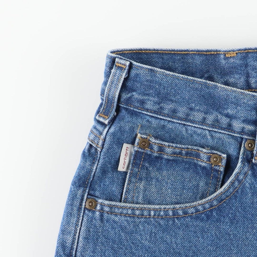 Carhartt Relaxed Fit Tapered Denim Pants for Men, W36 cotton blue type Vintage Second Hand