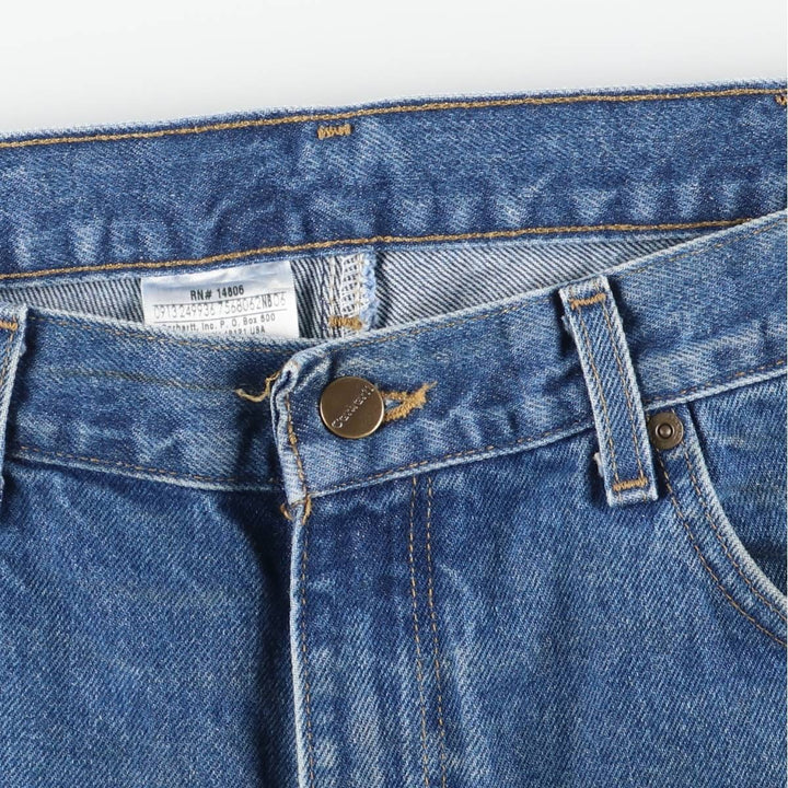 Carhartt Relaxed Fit Tapered Denim Pants for Men, W36 cotton blue type Vintage Second Hand