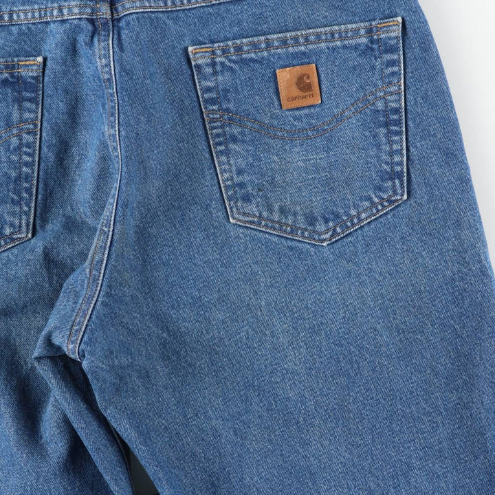 Carhartt Relaxed Fit Tapered Denim Pants for Men, W36 cotton blue type Vintage Second Hand